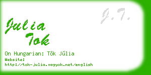 julia tok business card